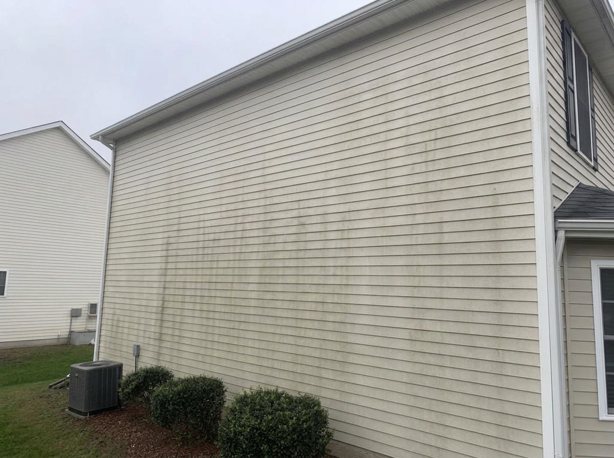 Horizon Exterior Cleaning Siding Restored in Connecticut — before